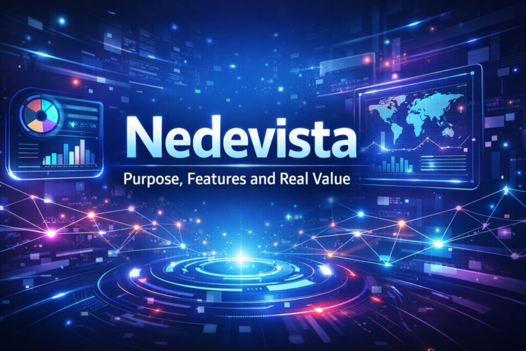 Nedevista purpose features and real value digital platform concept illustration