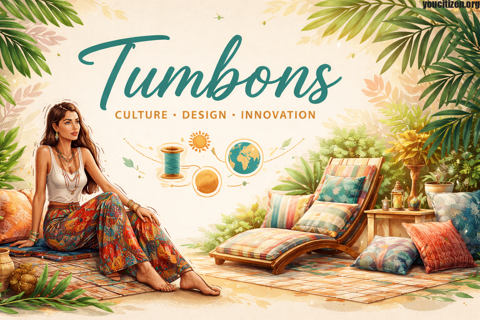 Tumbons Culture, Fashion and Modern Lifestyle Concept Banner